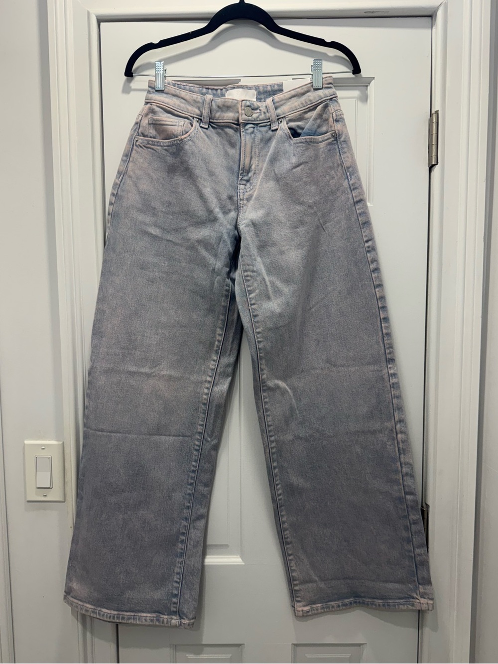 PINK Victoria's Secret Pink tint Light Wash Wide Leg Jeans
